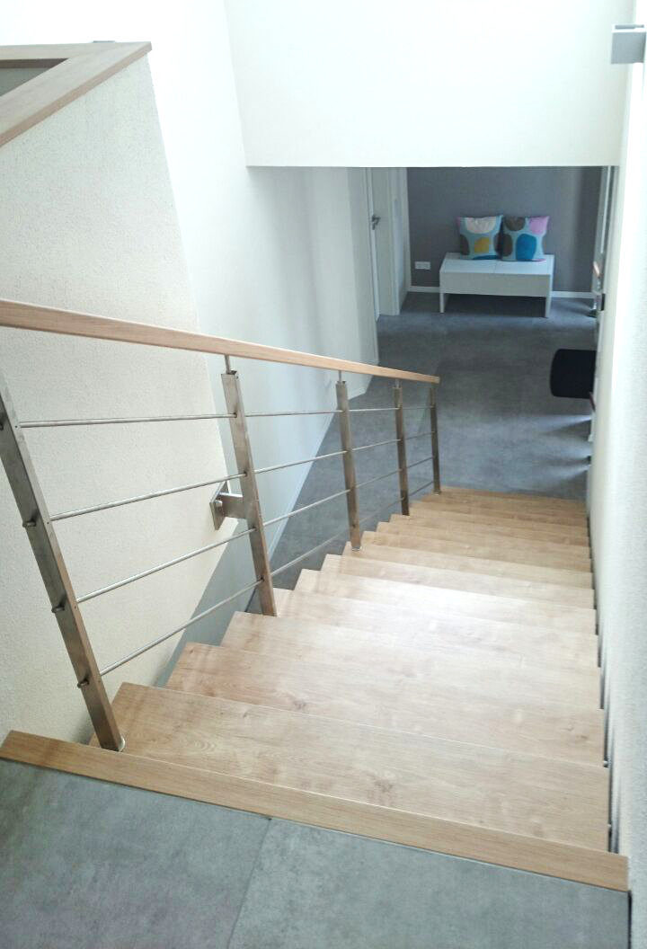 Faltwerktreppe im Neubau