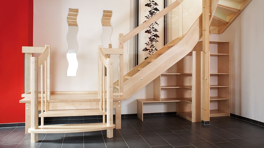 Treppenöffnung im Rohbau
